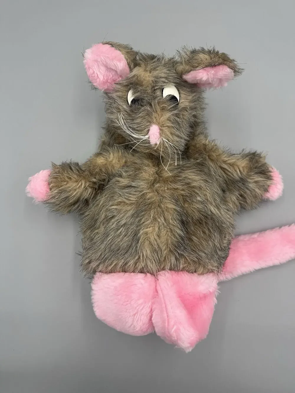 Vintage Playful Puppets That Swallow MOUSE Rat Full Body Hand Puppet Plush USA